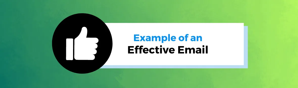 example of an effective email infographic