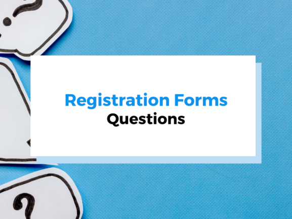 registration form questions header