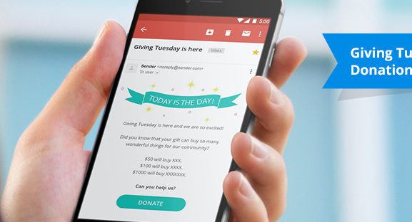 How to Write a Giving Tuesday Donation Email - Smartphone