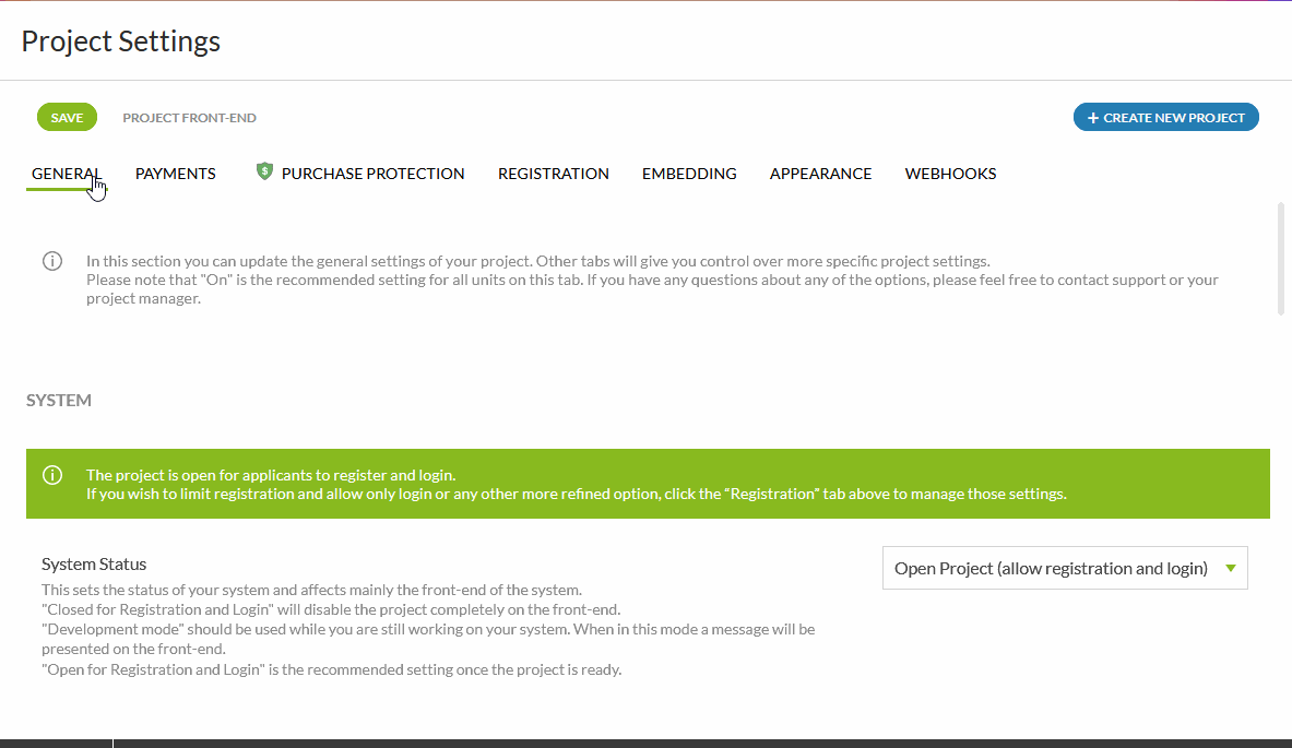 Going Live How to Turn Your Project On and Off Regpack