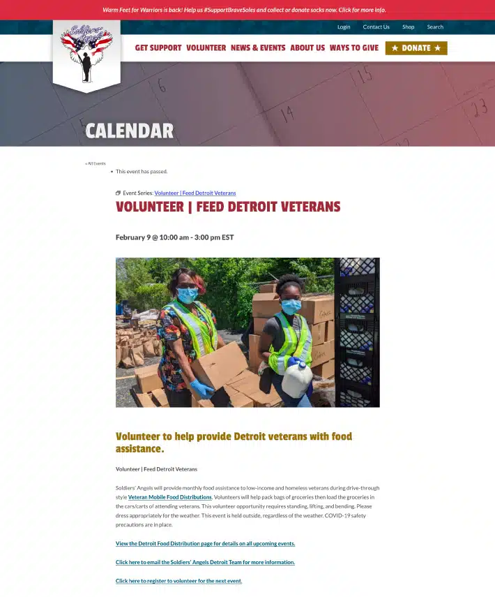 This is an example image of an effective event page that can help to boost event registrations.