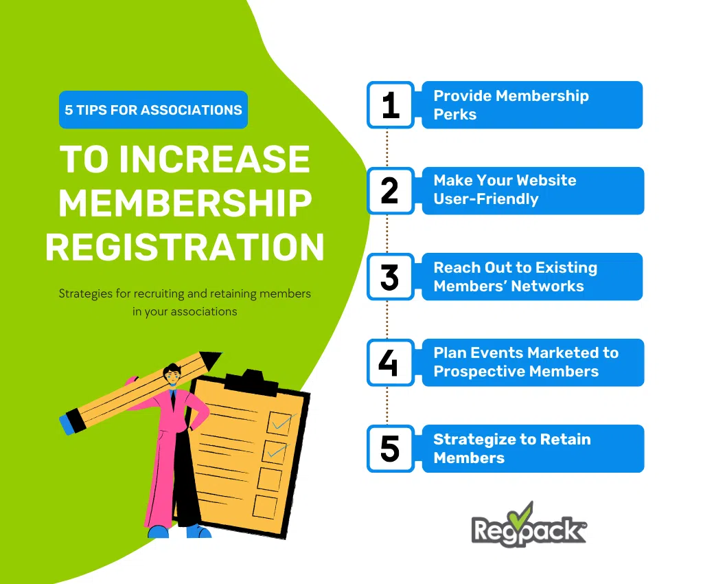 5 tips for increasing memberships to your association infographic