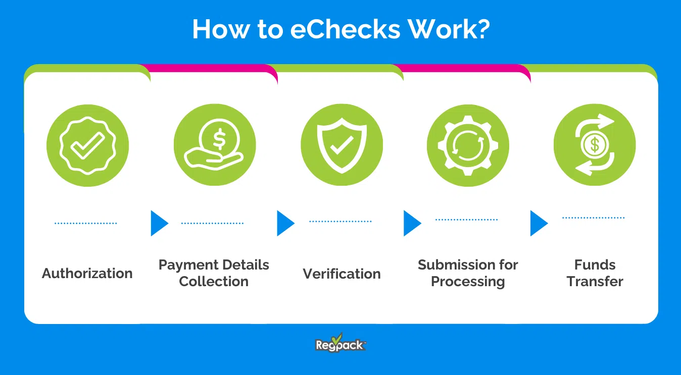 how do echecks work infographic