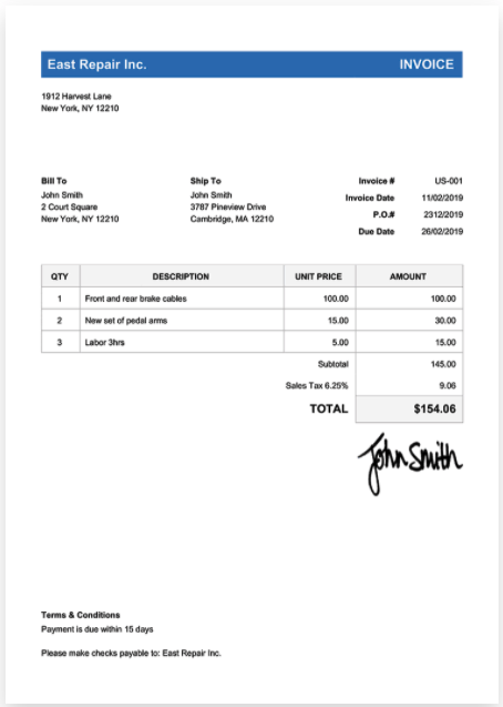 Invoice Home