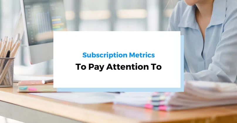 subscription metrics header