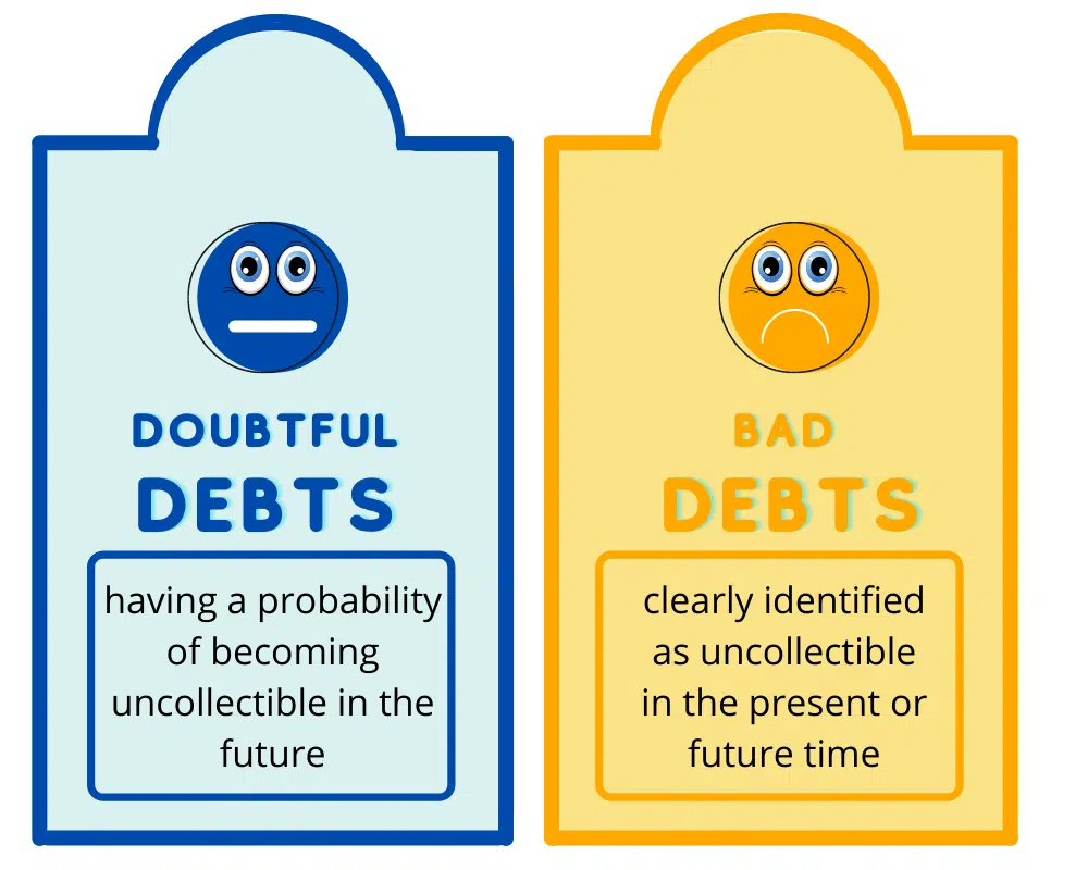 doubtful vs bad debt