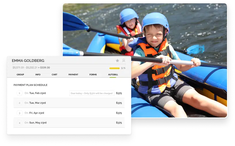 kids activity registration software