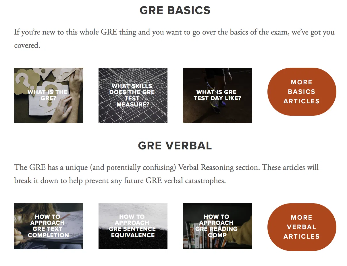 gmat ninja blog landing page