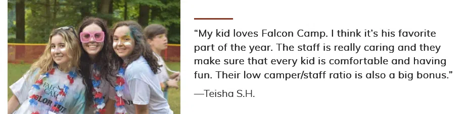 second falcon camp testimonial