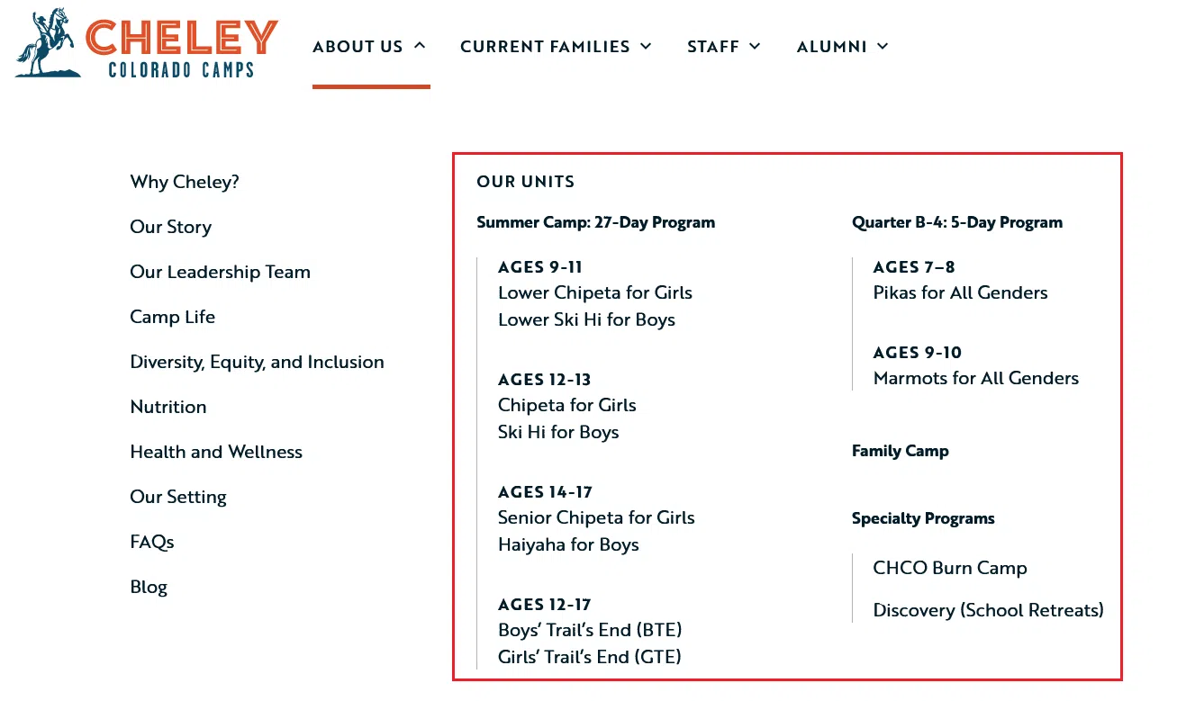 Cheley Colorado Camps program