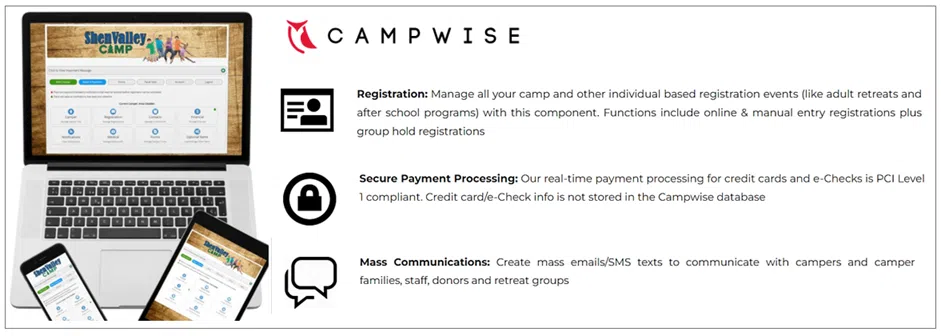 campwise features