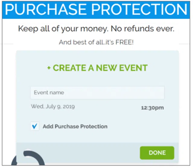 regpack purchase protection shown