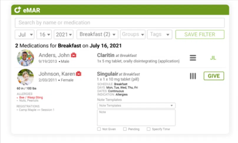 campdoc electronic health records example