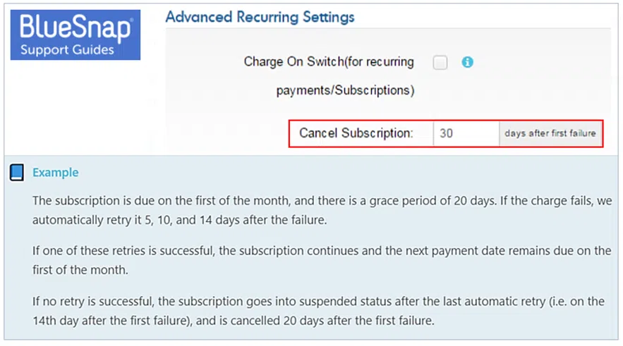 bluesnap-cancel-subscription-settings