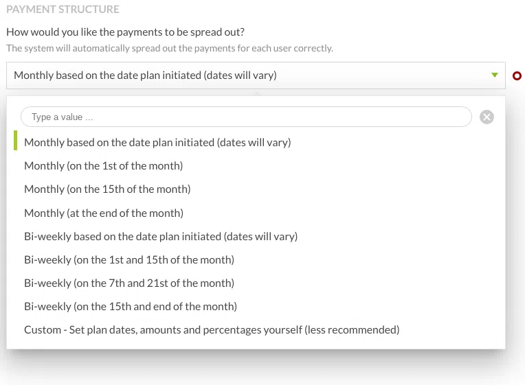regpack-payment-structure-options