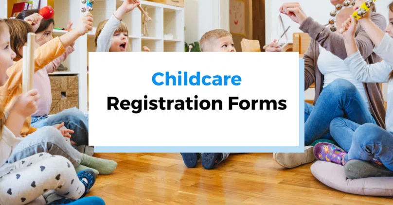 graphic for childcare registration forms