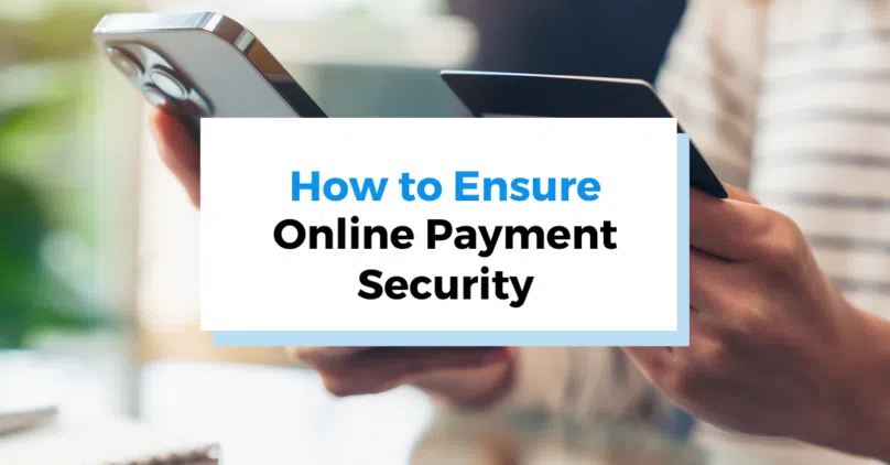 graphic for ensuring online payment security blog