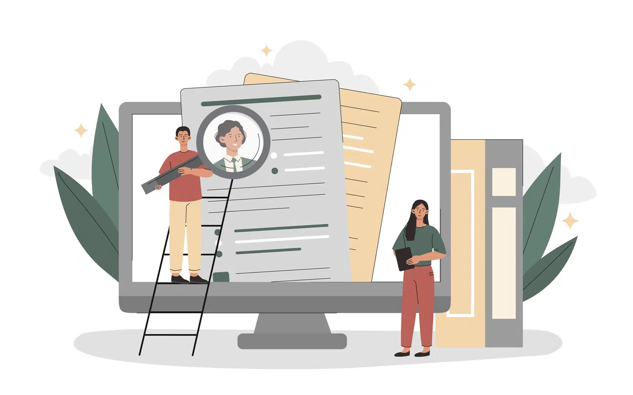 graphic showing finding contact information on online registration forms