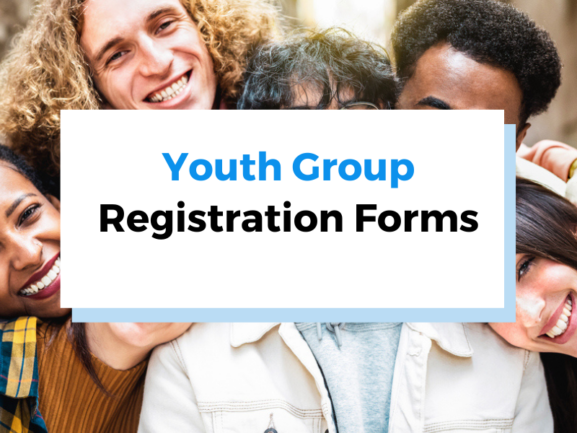 graphic for youth group registration forms blog