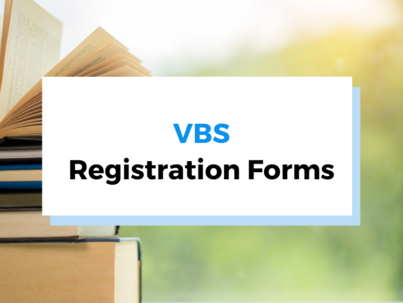 header image for "VBS Registration Forms"