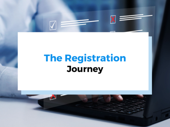 The registration journey header image