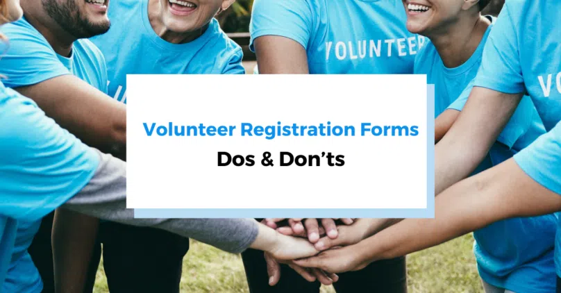 volunteer registration forms blog header image