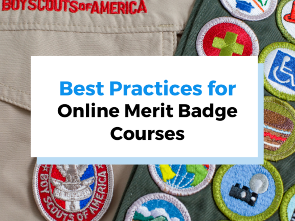 best practices for online merit badge courses header photo