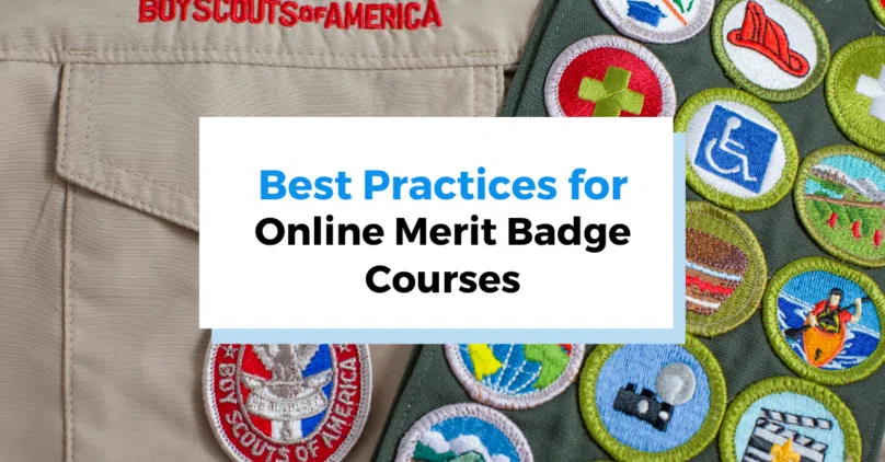 best practices for online merit badge courses header photo