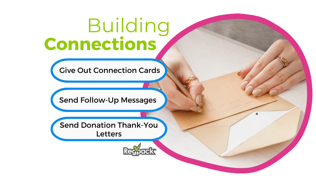 building connections with new church members infographic