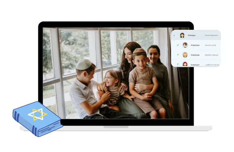 Synagogue management software header
