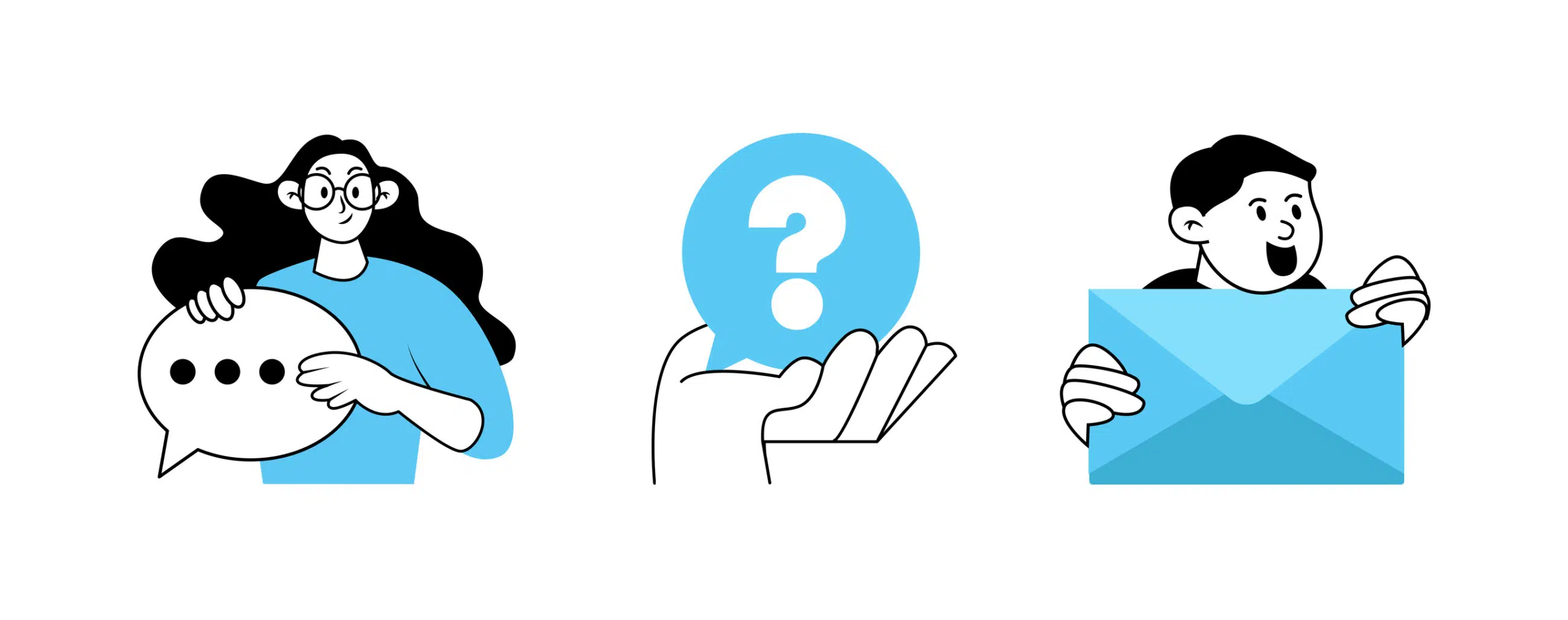 social media communication concept