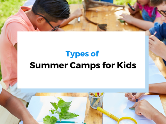types of summer camps for kids header photo