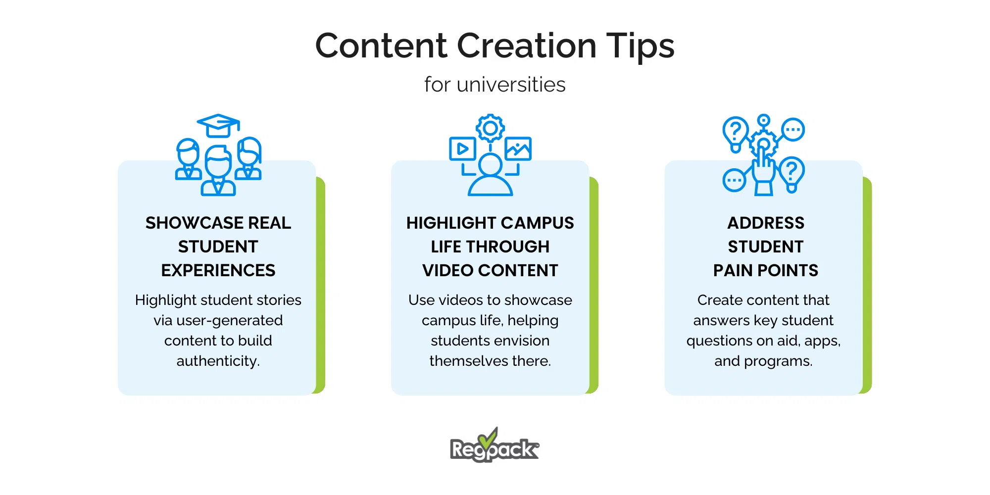 higher education marketing tips infographic